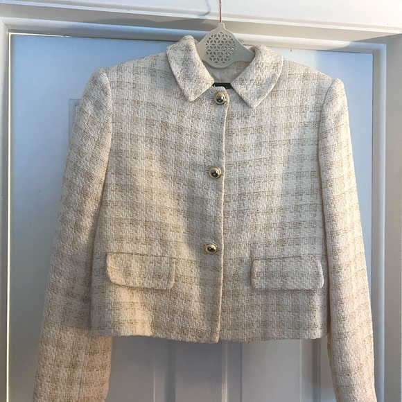 Zara Brocade Boxy Blazer - Picture 1 of 5